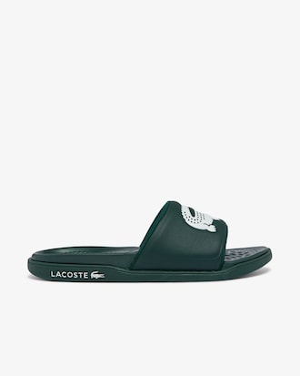 Men's Croco Dualiste Logo Strap Slides