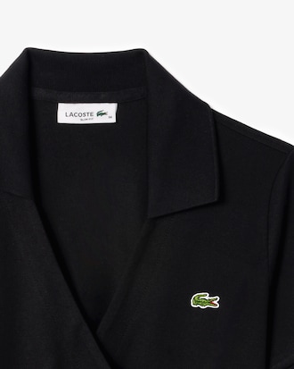 Women's Stretch Mini Piqué Wrap Dress