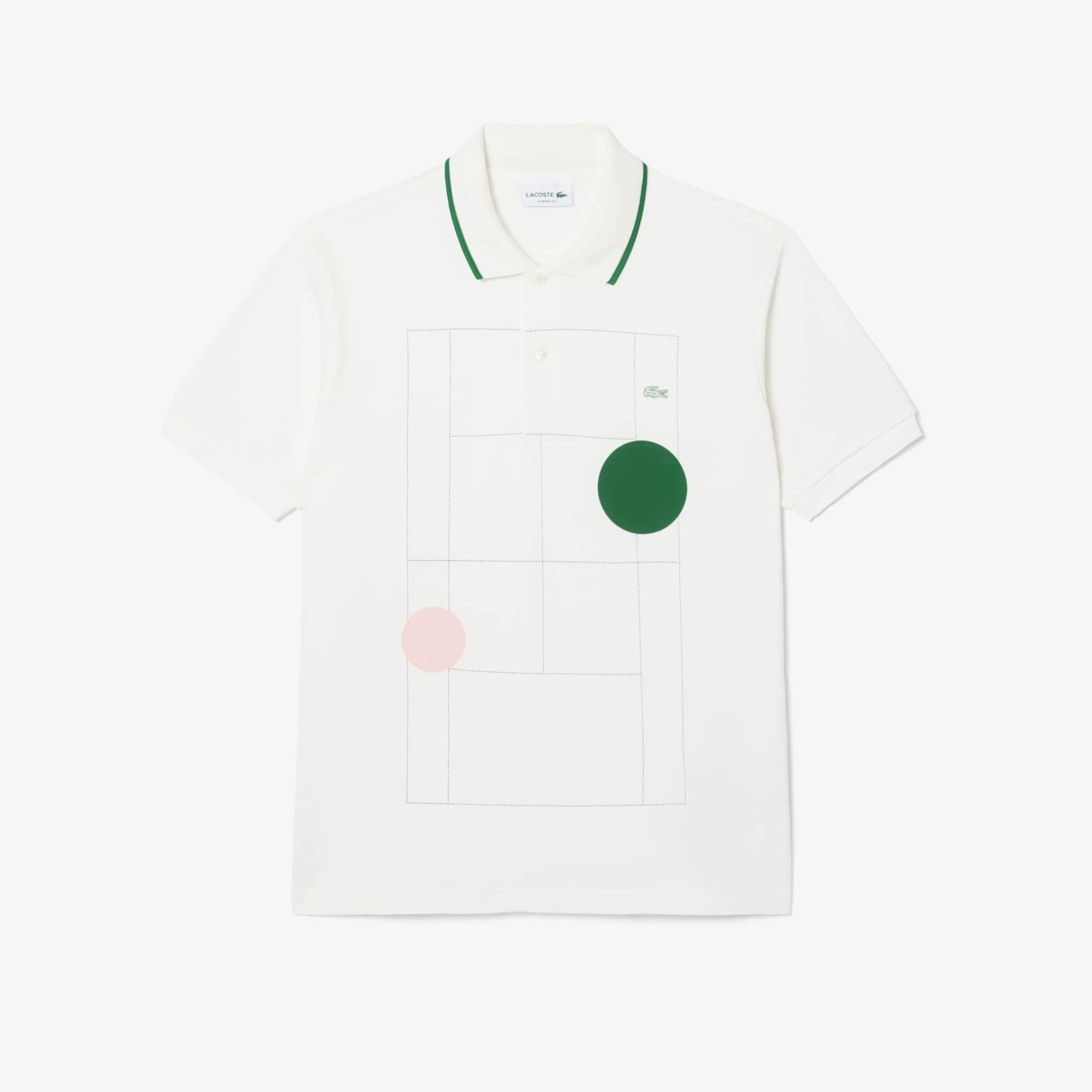Classic Fit Graphic Petit Piqué Polo Shirt