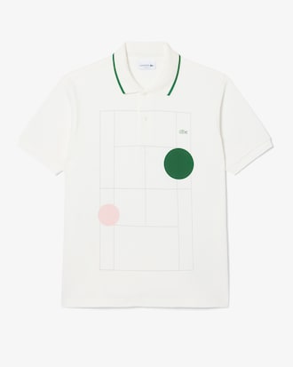 Classic Fit Graphic Petit Piqu&eacute; Polo Shirt