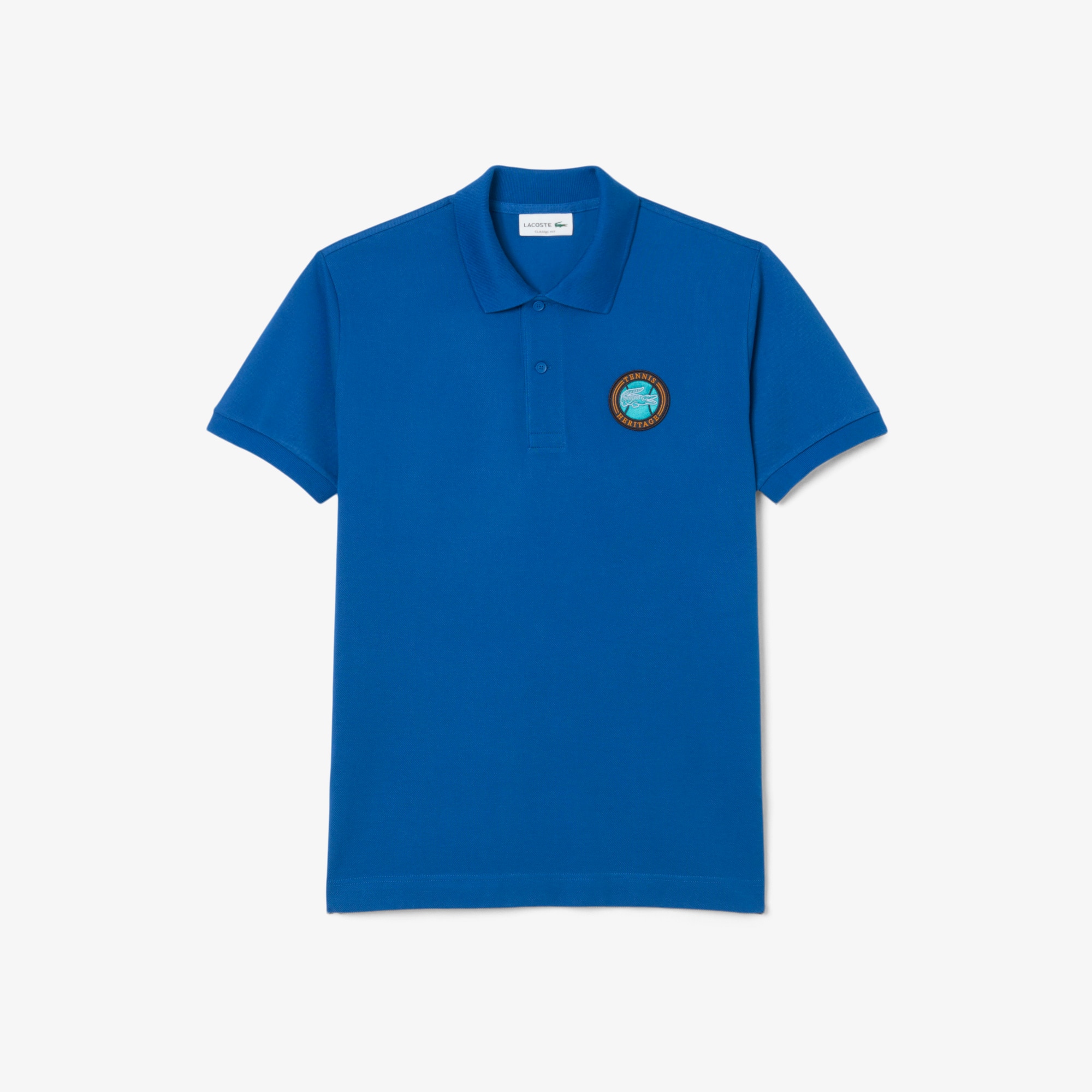 Men's Classic Fit Petit Piqué Badge Polo - Polo Shirts - New In