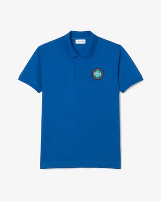 Men's Classic Fit Petit Piqué Badge Polo