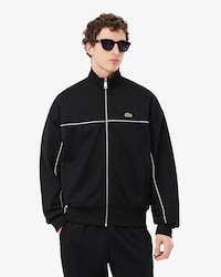 Trim Accent Zipped Sweatshirt
