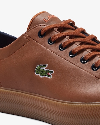 Men's Gripshot Leather Popped Heel Sneakers