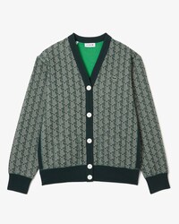 Women's Loose fit Monogram Print Cardigan