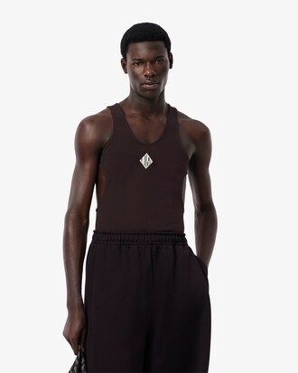 Men's Runway Badge Satin Tank