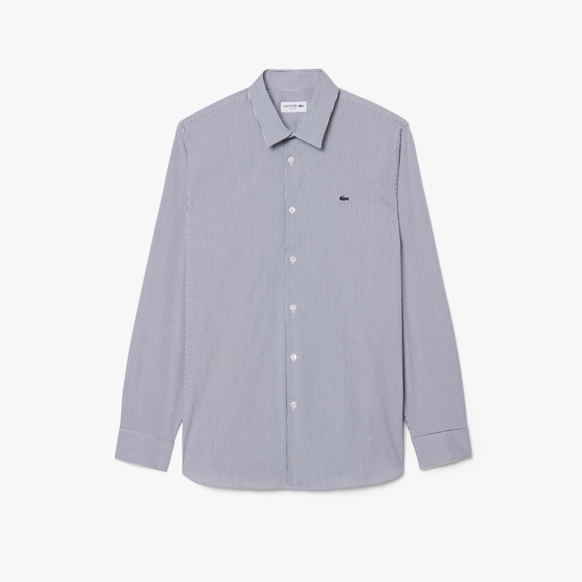 Men's Slim Fit Striped Stretch Button Down Shirt