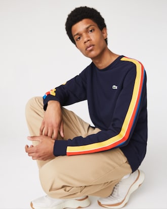 Men's SPORT Contrast Bands Fleece Sweatshirt