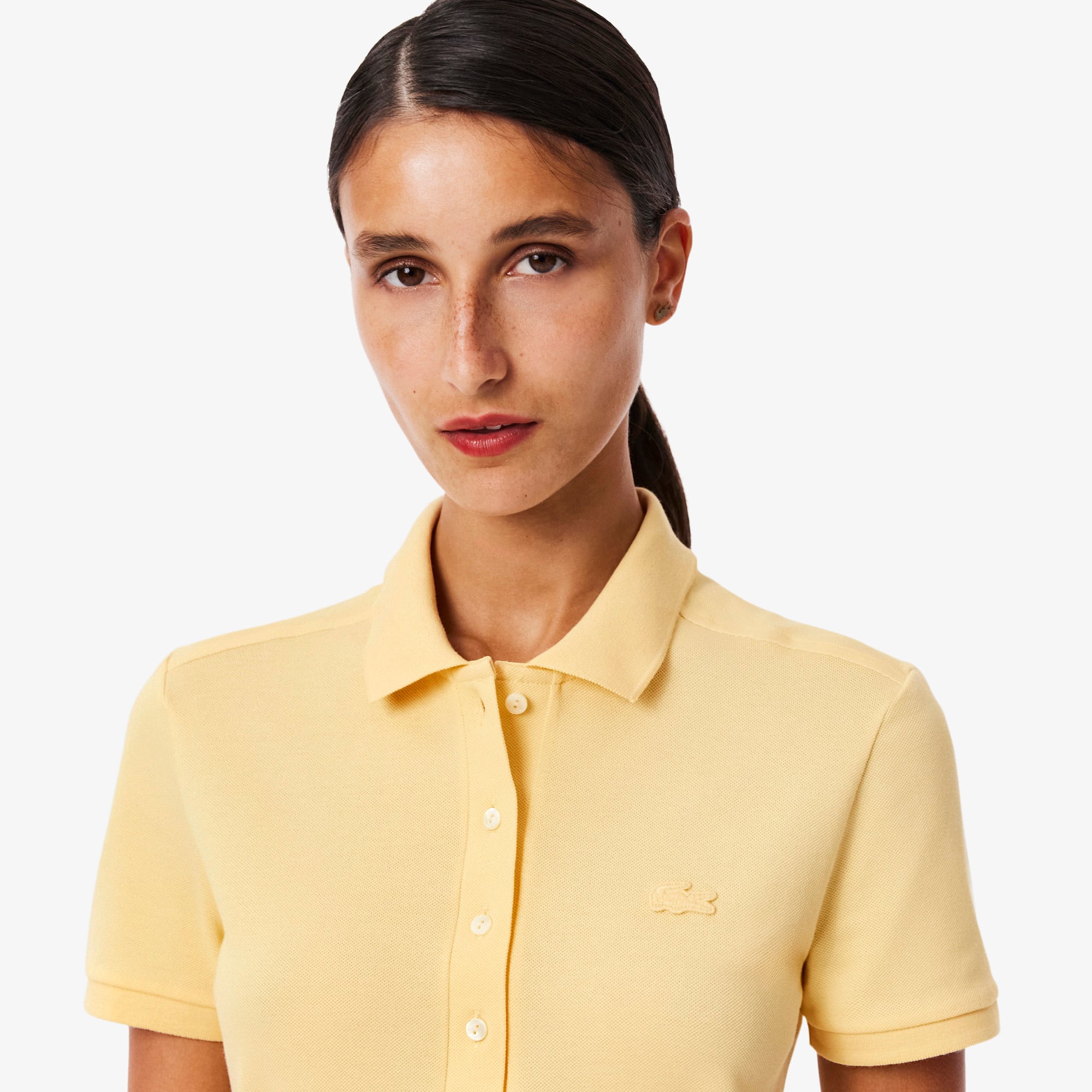 Women's Slim Fit Stretch Mini Piqué Polo Dress - Dresses