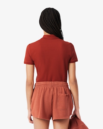 Polo de Mini Piqué elástico L.12.D de Corte Slim para Mujer