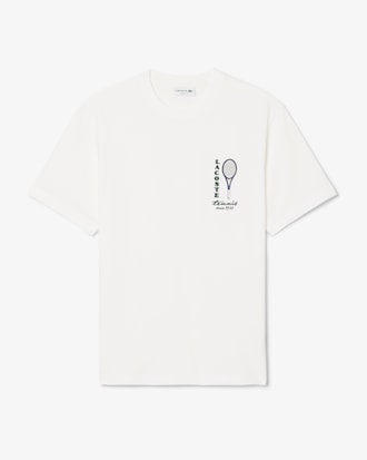 Playera de Tejido Jersey de Algod&oacute;n con Bordado y Estampado