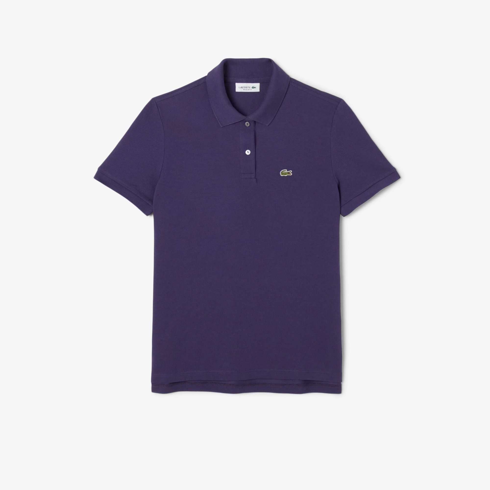 Lacoste Women's Regular Fit Supple Petit Piquã© Polo - 44 In Purple