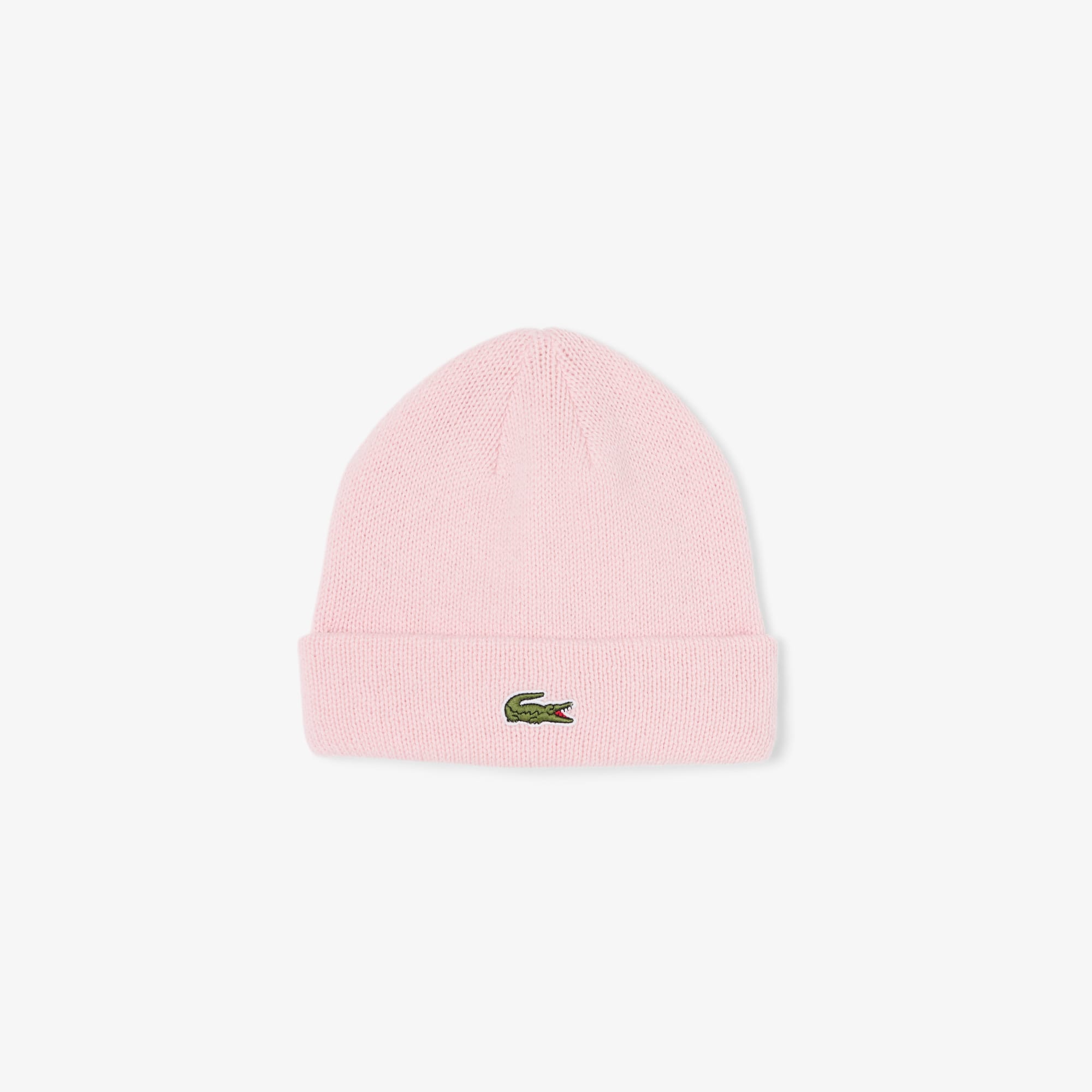 Lacoste Unisex Wool Blend Beanie - One Size In Pink