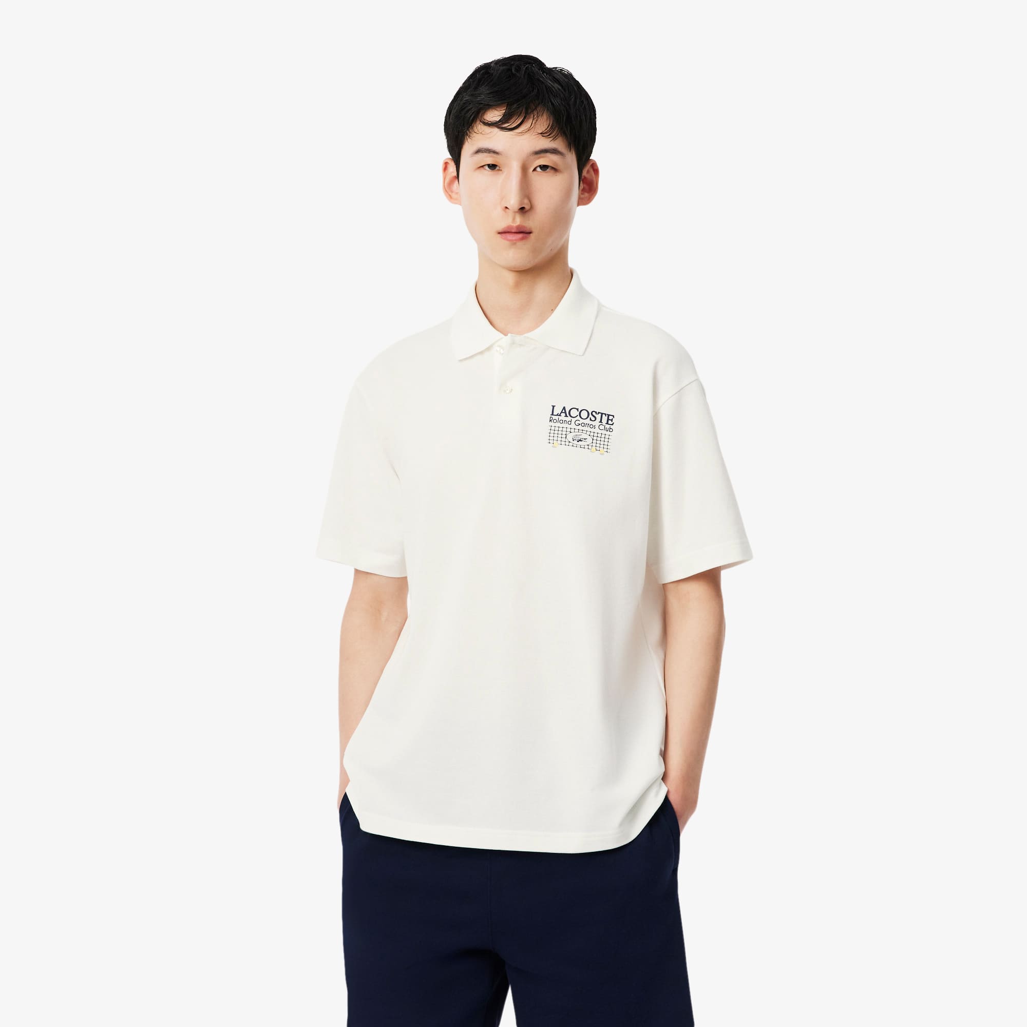 Lacoste RolandGarros Edition Petit Piqu&Atilde; Polo  XS