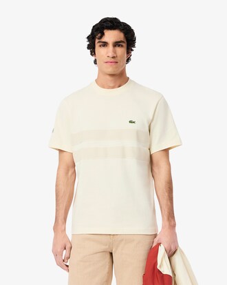 Playera De Punto Grueso Con Bandas De Malla