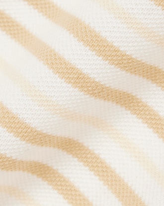 Classic Fit Striped Petit Piqu&eacute; Polo Shirt