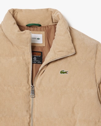 Men's Quilted Velour Puffer Jacket