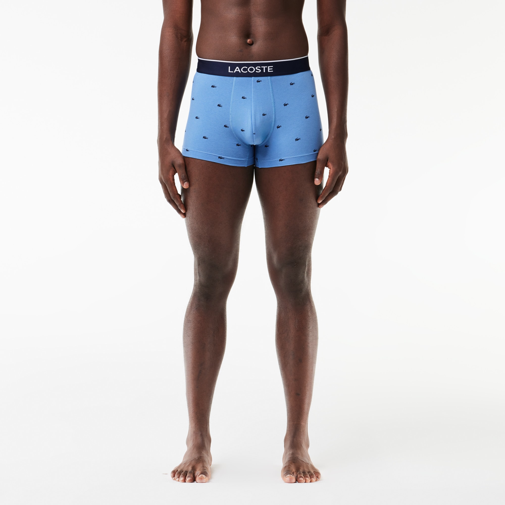 トランクス Lacoste Underwear 3-Pack Drose Briefs 5H2083-NUA Lacoste Men's Cotton Stretch Essentials Boxer Briefs, 3-Pack