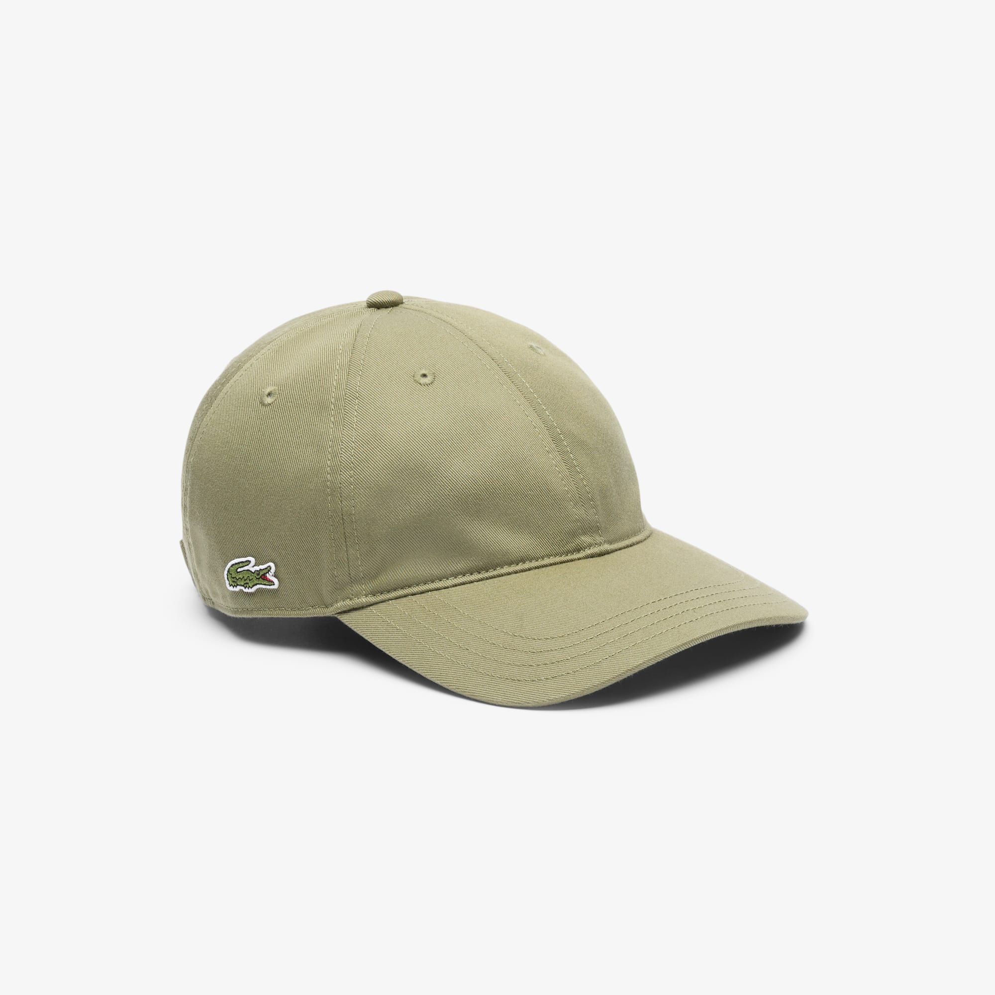 Lacoste Unisex Cotton Twill Cap - One Size In Green