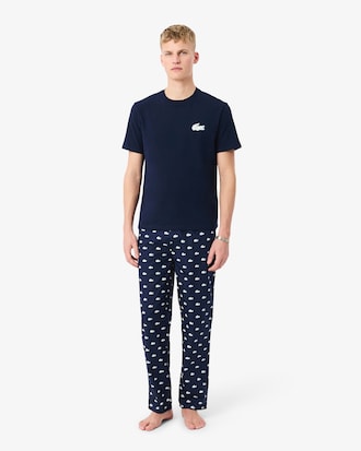 Crocodile Print Cotton Pajama Set