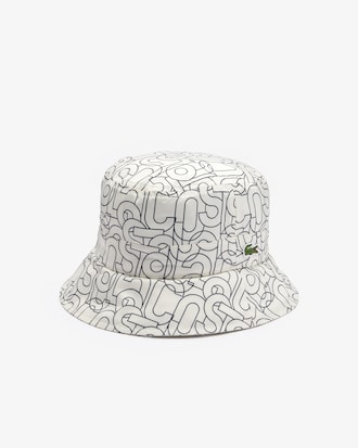 Women&rsquo;s Lacoste Print Nylon Strap Bucket Hat