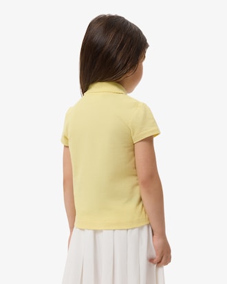 Girls' Scalloped Collar Piqu&eacute; Polo