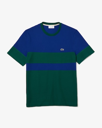Men's Heritage Crew Neck Colorblock Cotton Piqu&eacute; T-shirt