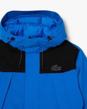 Men's Hooded Colorblock Parka