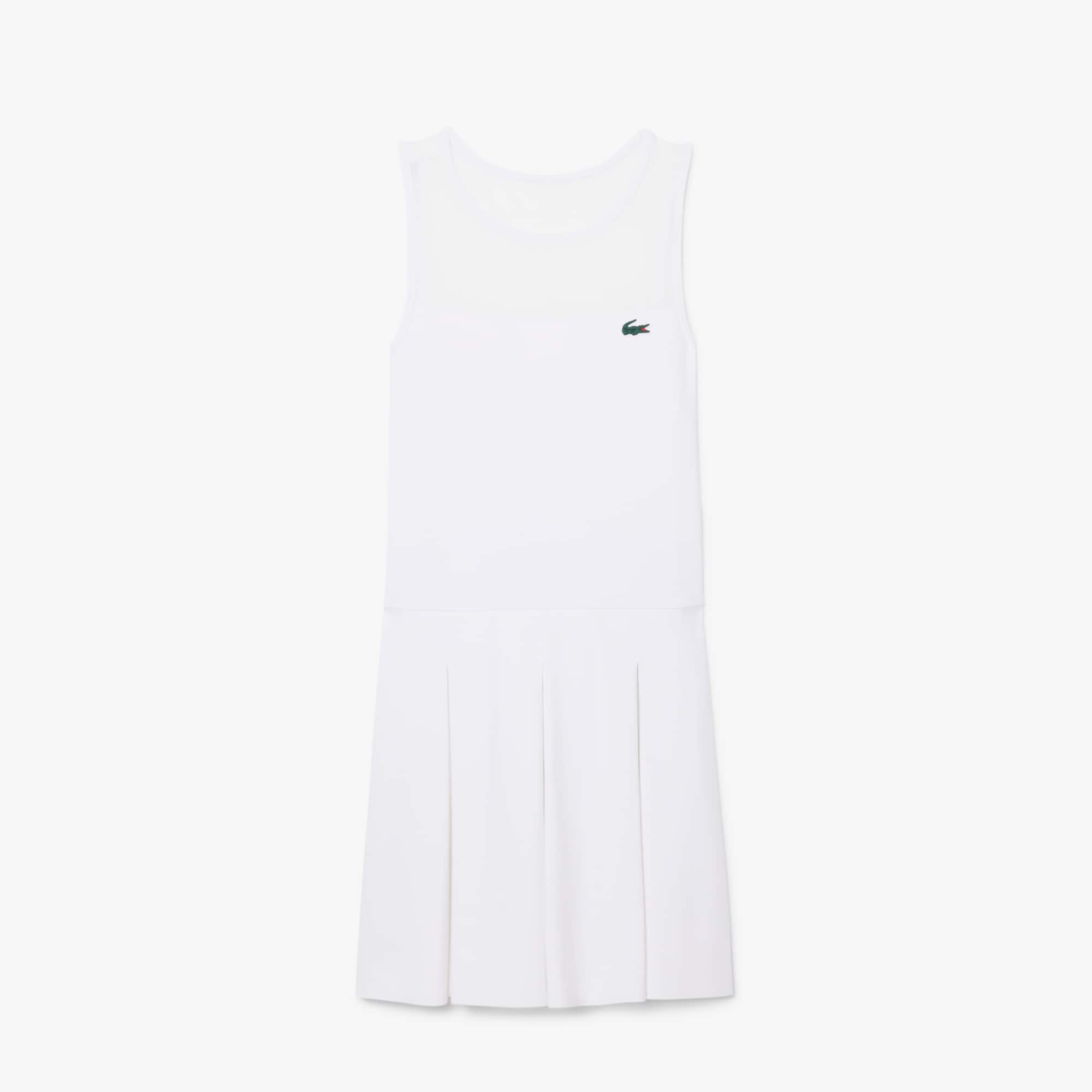Dual Fabric Pleated Stretch Tennis Dress