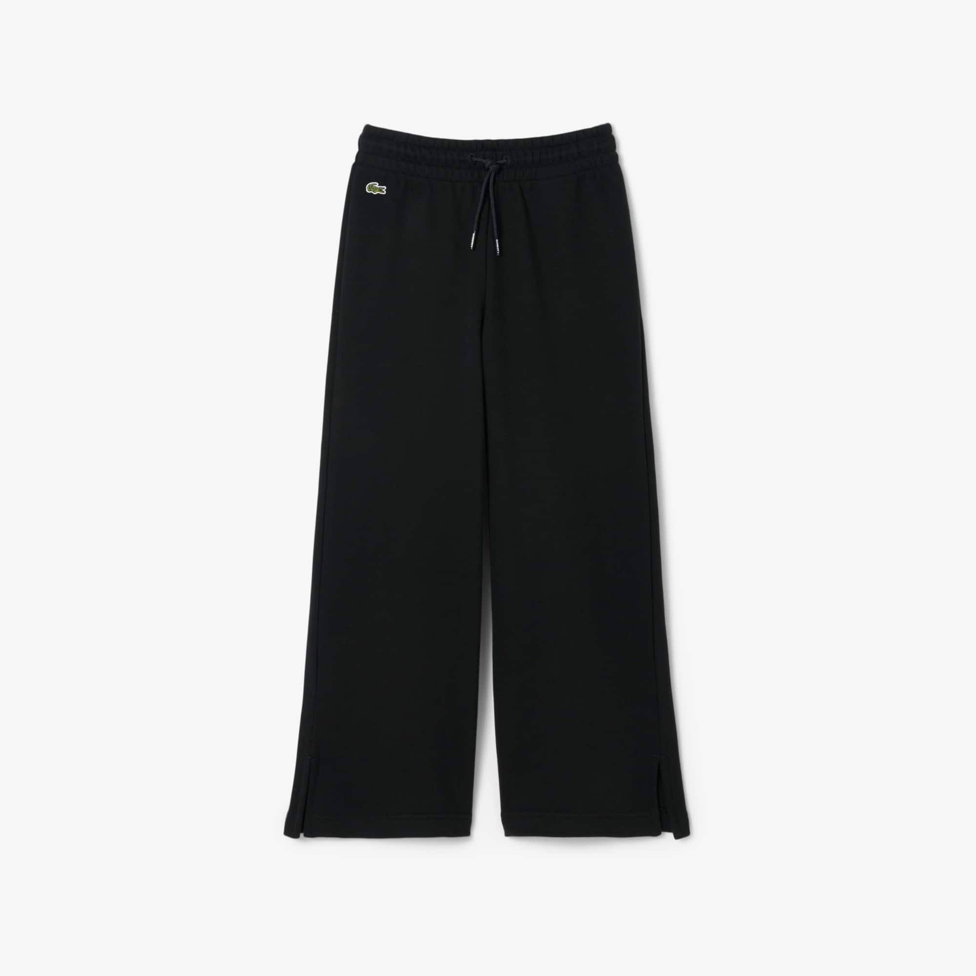 Lacoste Girls' Flared Leg Fleece Sweatpants - 10 Years In Animal Print