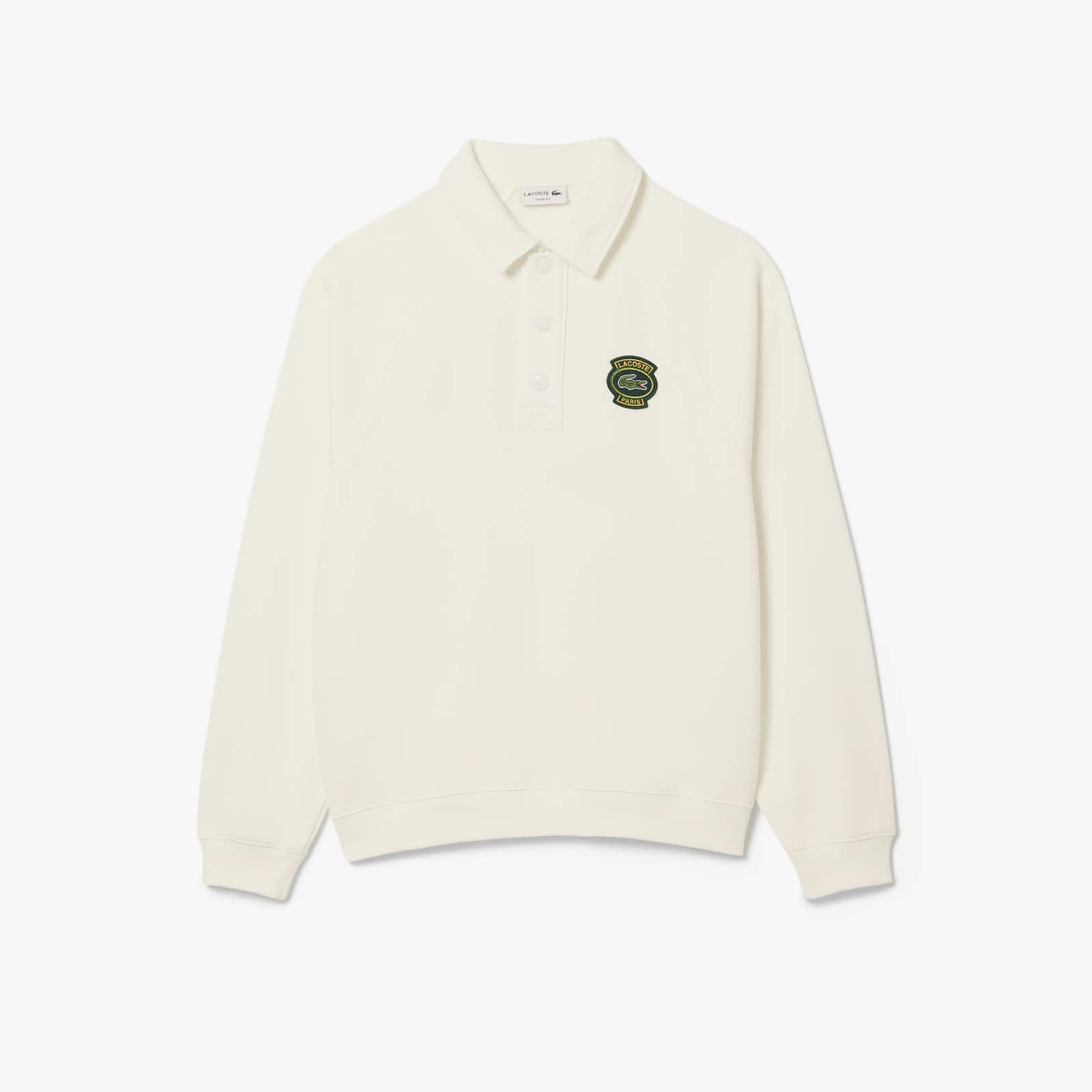 Men's Loose Fit Polo Collar Fleece Sweatshirt - Sweaters