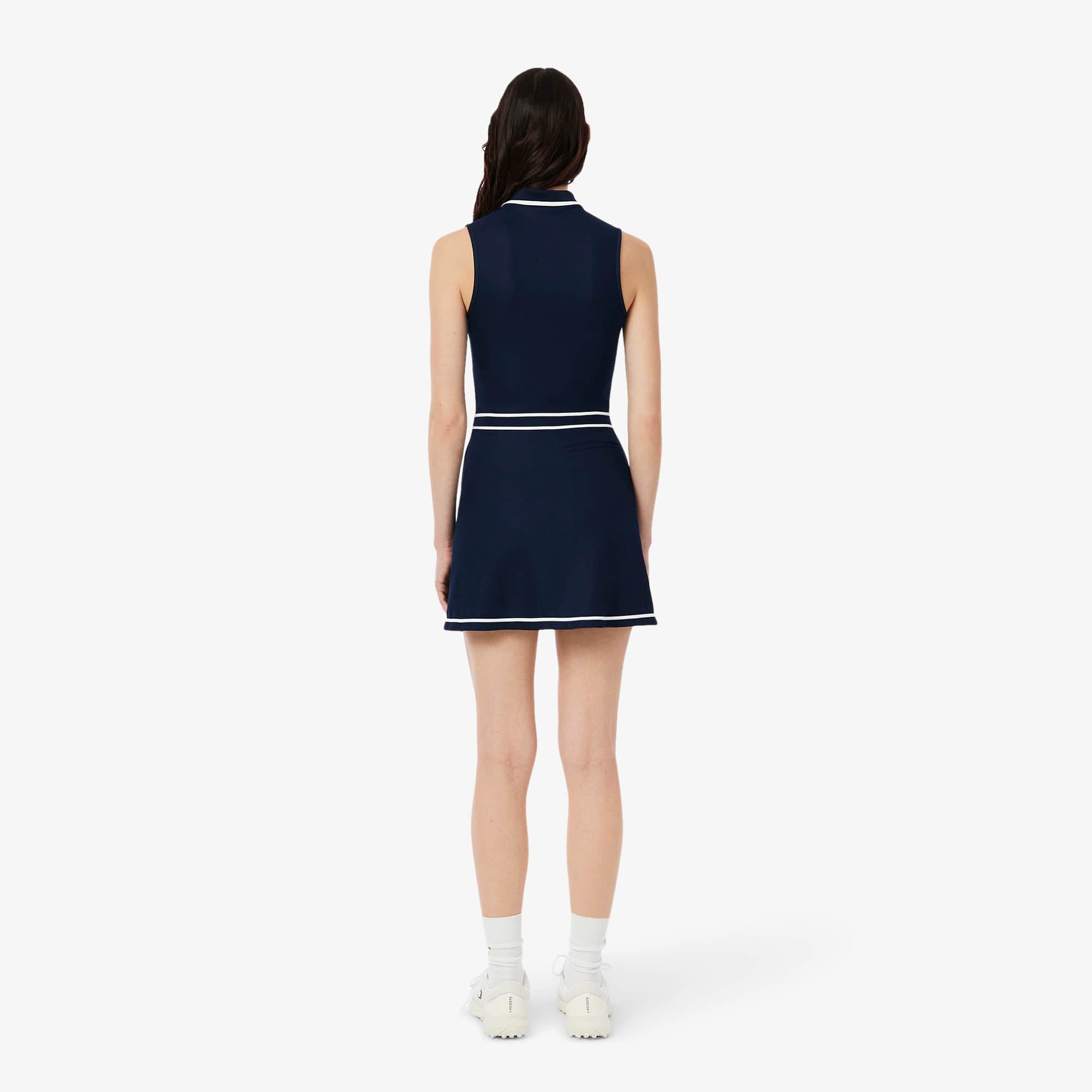 ワンピースその他 LACOSTE Women Dresses EF5473 166 BLU BLUE Women's Ultra Dry Heritage Trim Golf Dress - Dresses - New