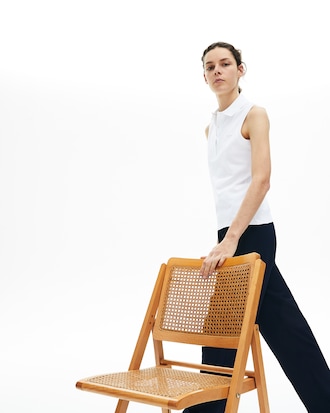 Polo elástico sin mangas L.12.D Slim Fit para mujer