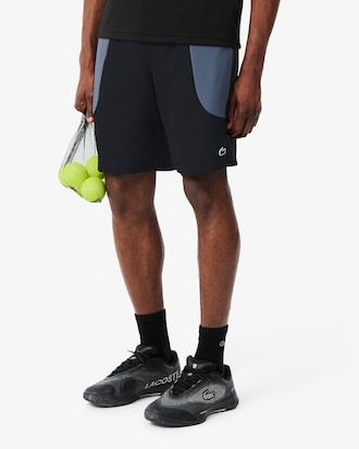 Water-Repellent Color-Block Sport Shorts