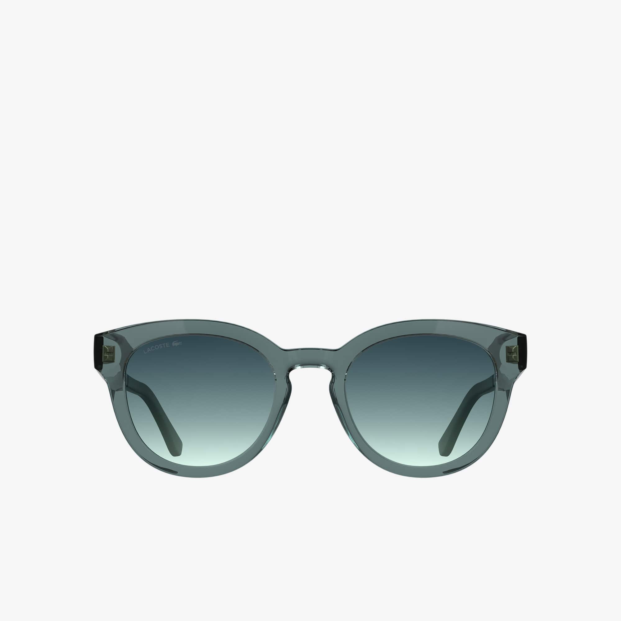 Lacoste Monogram Oval Glasses - One Size In Blue