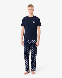 Crocodile Print Cotton Pajama Set