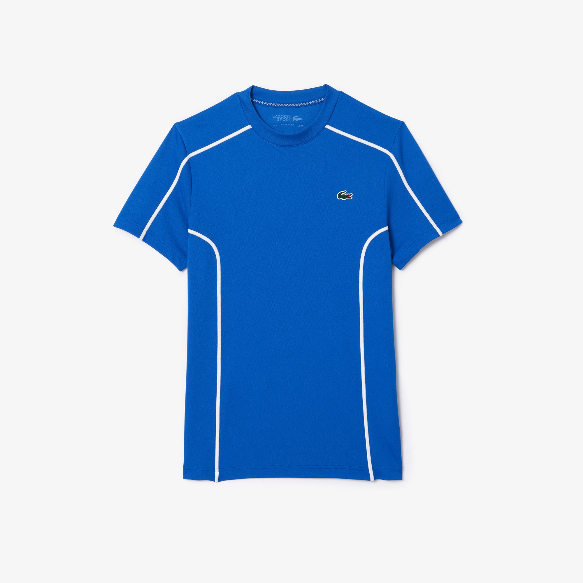 Tシャツ・カットソー LACOSTE Men T Shirts TH7545 IXW Blue Men's Logo Stripe Cotton T-Shirt - T-shirts - New In 2025