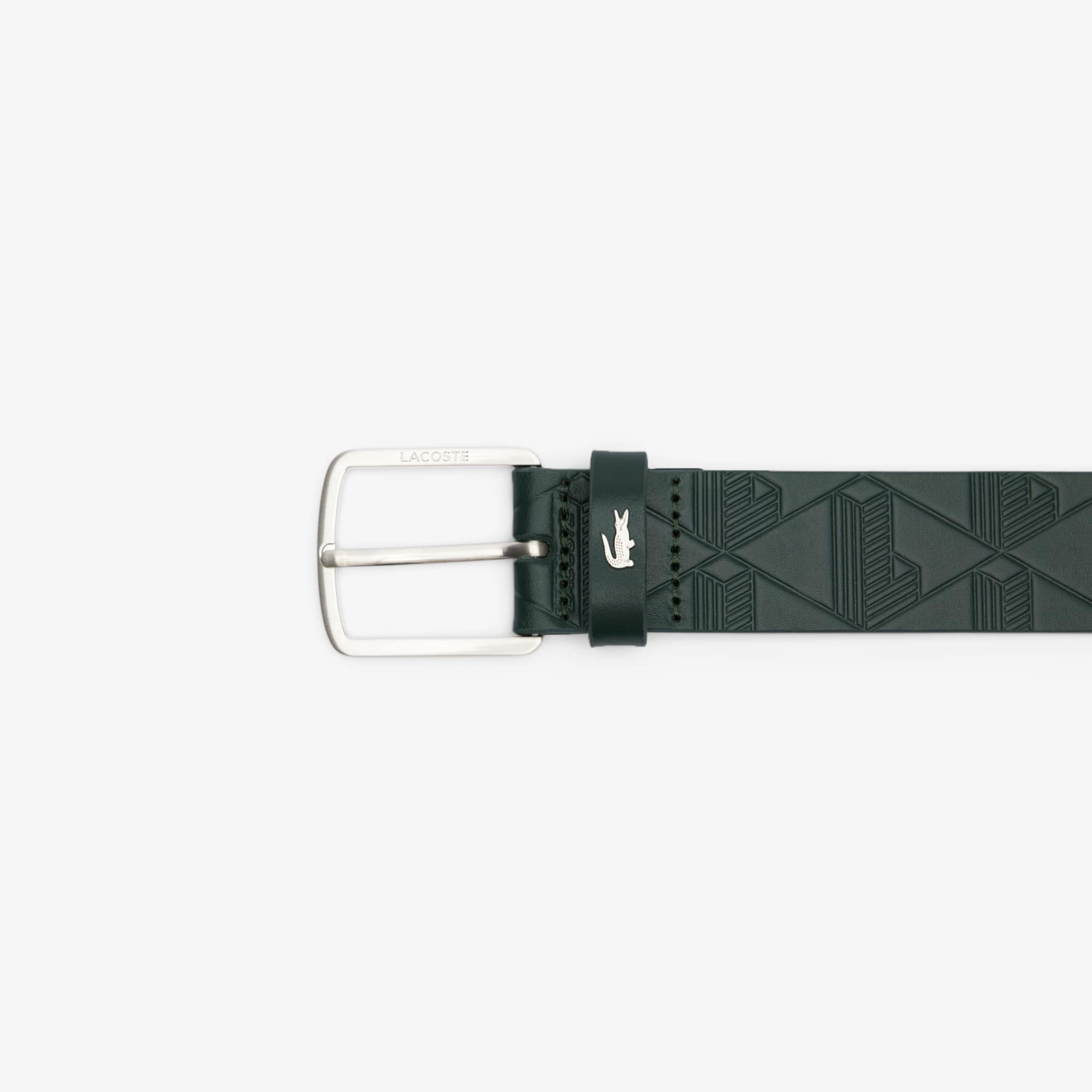 ベルト Lacoste Men's Monogram Leather Belt Men's Monogram Leather Belt - Belts - New In 2025 | Lacoste