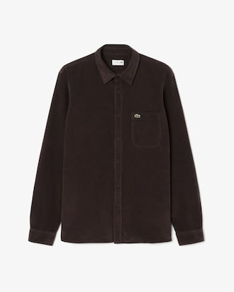 Men's Regular Fit Velour Shirt