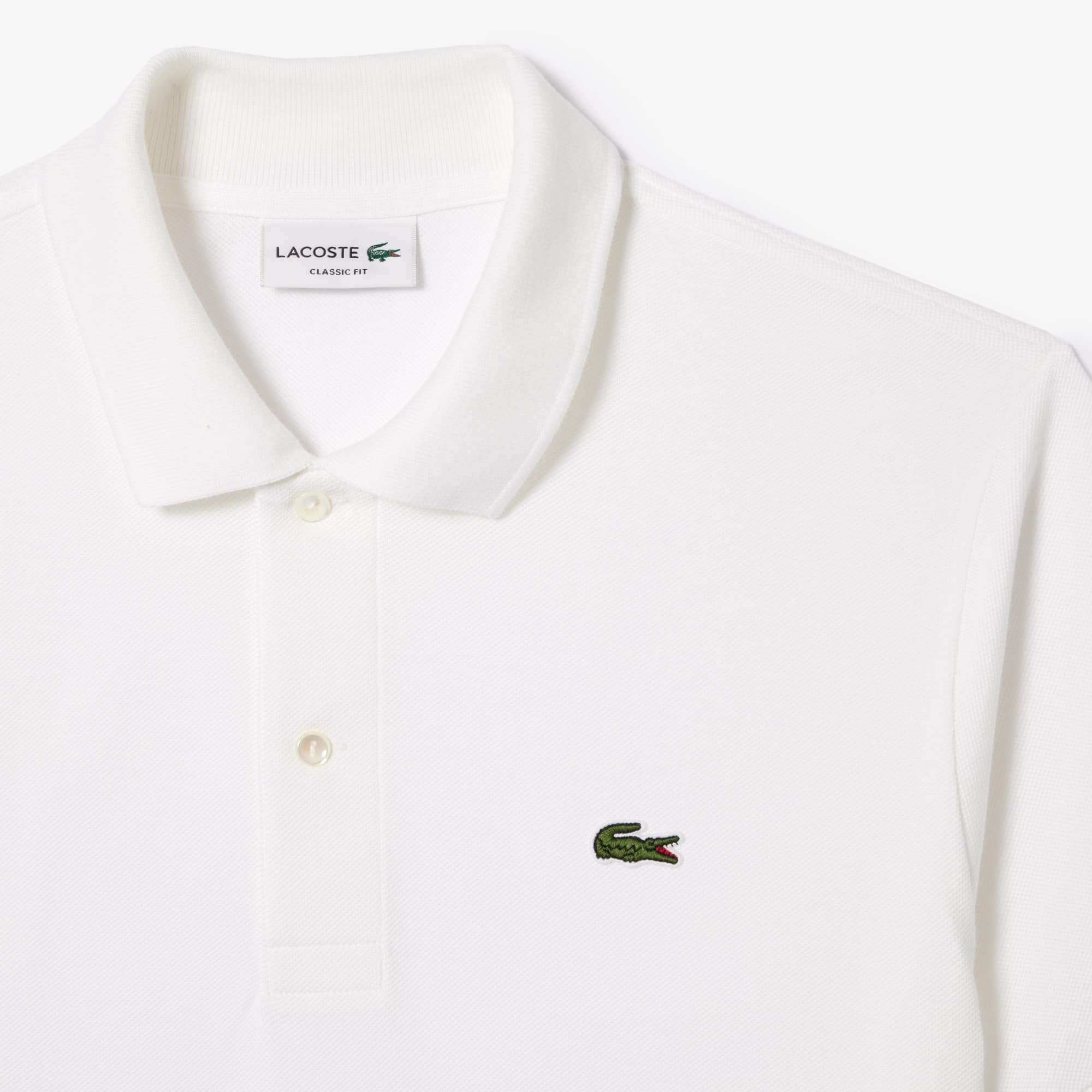 新品　LACOSTE L1212 FRモデル　ホワイトポロシャツDEVANLAY 新品 LACOSTE L1212 FRモデル ホワイトポロシャツDEVANLAY