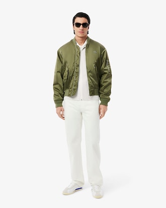 Men's Zip-Up Cotton Rib Sweater