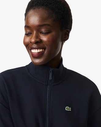 Women's Zip-Up Piqu&eacute; Sweatshirt