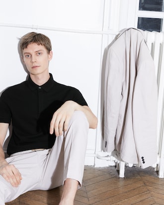 Men's Regular Fit Paris Stretch Piqué Polo