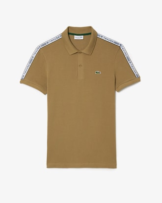 Men's Regular Fit Stretch Piqué Logo Polo