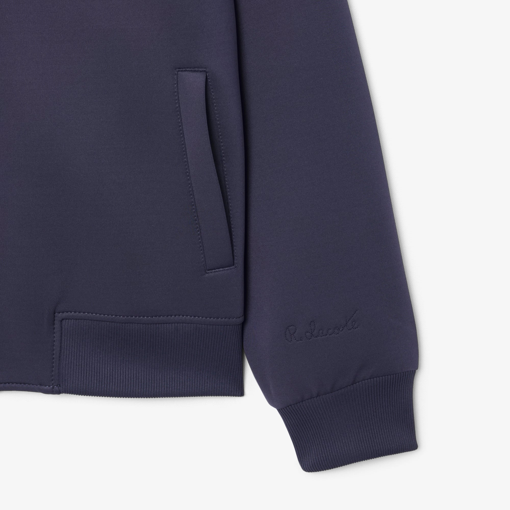 High Neck Embroidered Signature Jacket