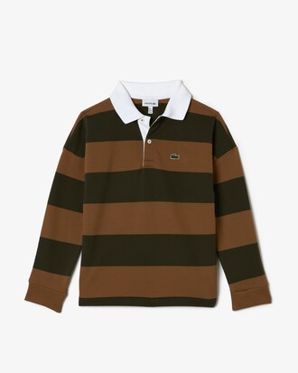 Kids' Striped Piqu&eacute; Polo