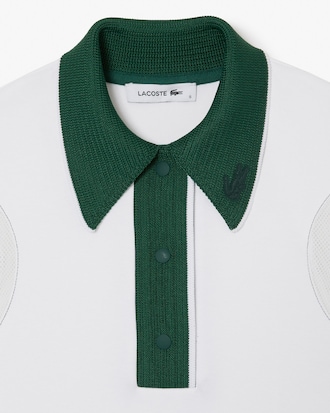 Women's Lacoste Fashion Show Edition Contrast Collar Polo Shirt