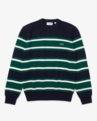 Men&rsquo;s Heritage Crew Neck Striped Cotton Sweater