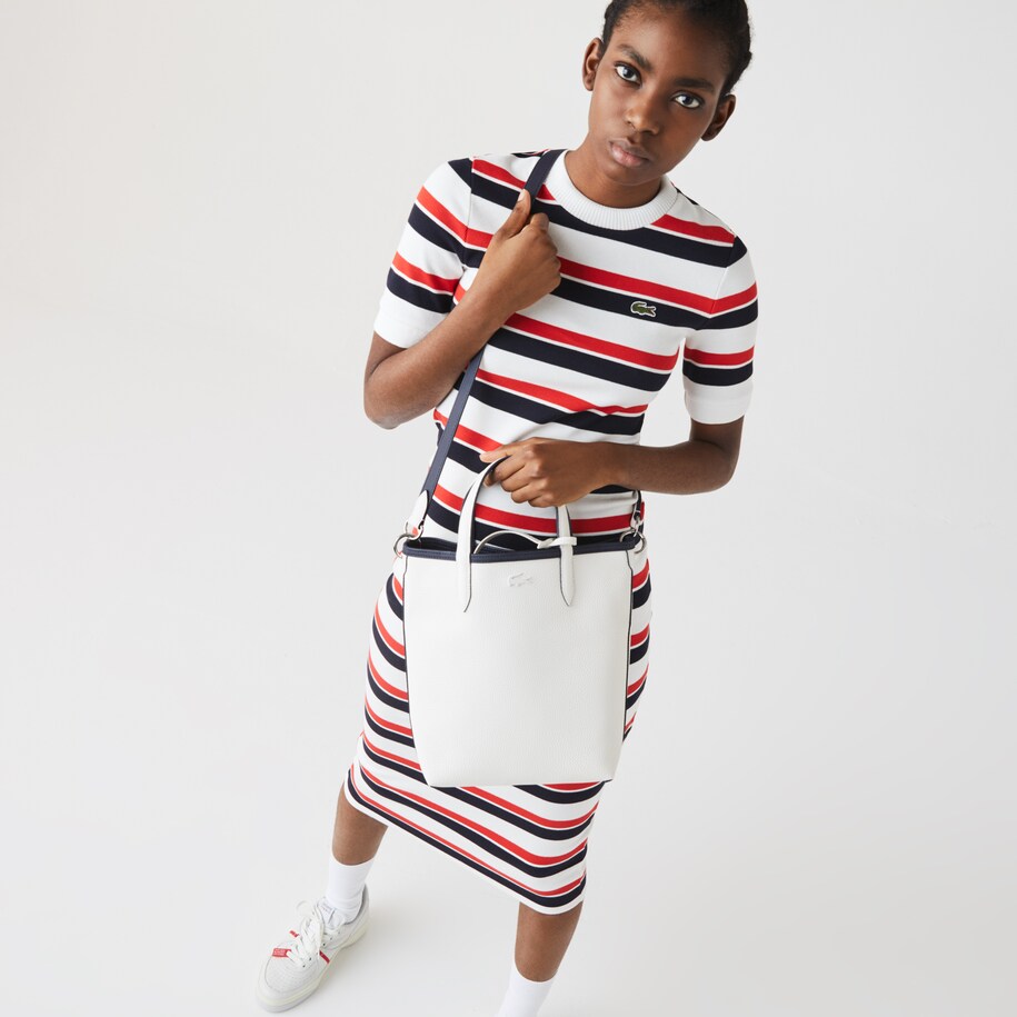 Lacoste women's anna reversible coated canvas tote bag Clearance