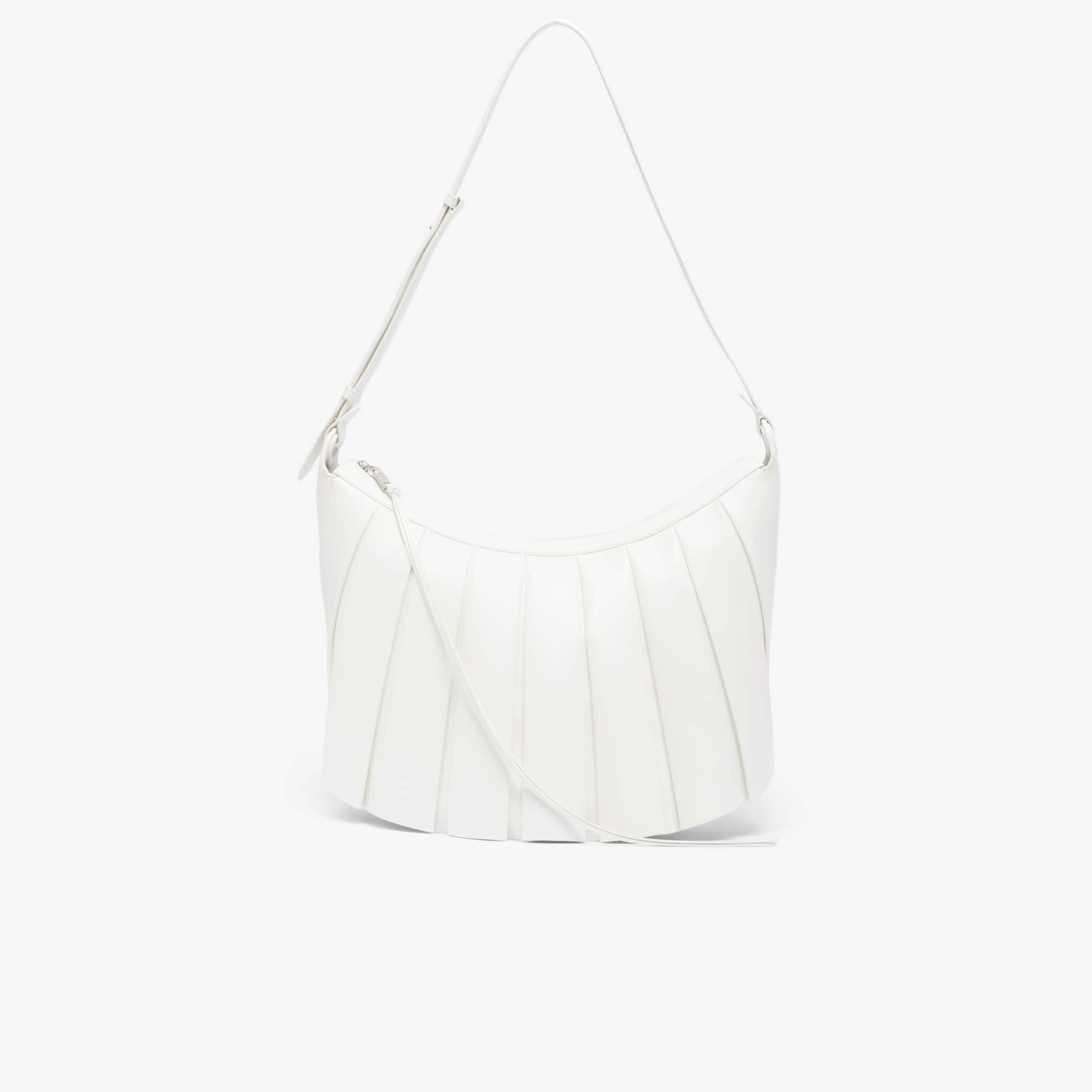 Lacoste Runway Xl Lenglen Suede Leather Hobo Bag - One Size In White